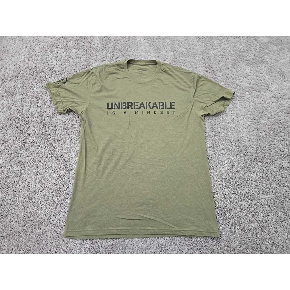 Spartan T Shirt Mens L Green Good Unbreakable is a Mindset Graphic Tee